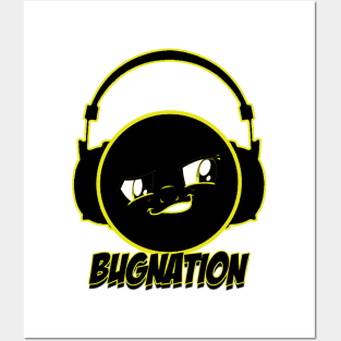 Bug Nation Logo - Yellow Posters and Art